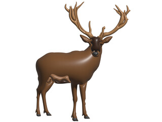 Naklejka na ściany i meble deer in transparent background image