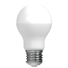 3d rendering illustration of a LED fluorescent light bulb