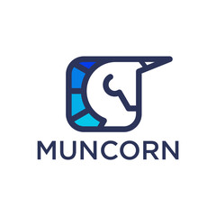 unicorn start up logo design