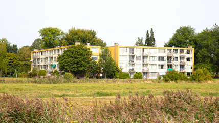 Fototapeta na wymiar Block of flats in the Netherlands