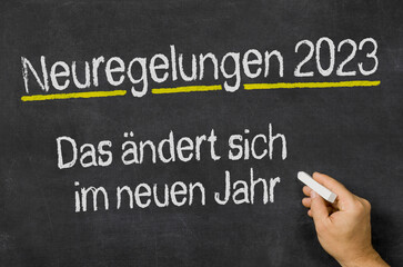 Fototapeta premium Neuregelungen 2023