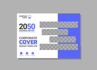 Fototapeta premium Modern business annual report horizontal