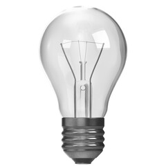 3d rendering illustration of a light bulb