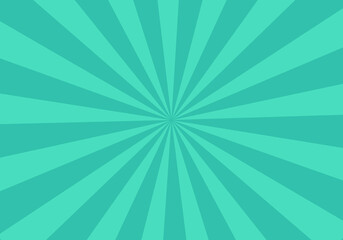 green sunburst starburst background with rays