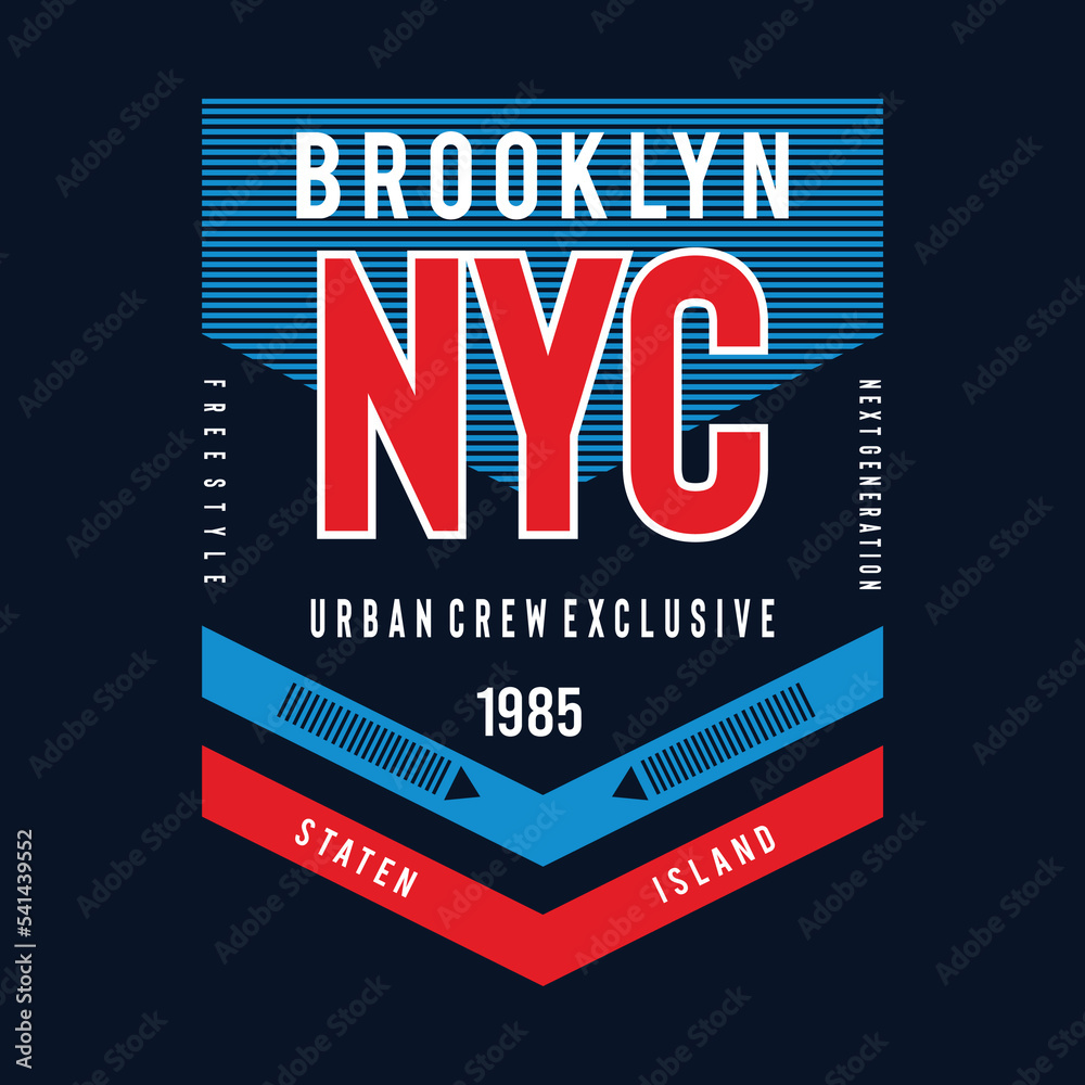 Wall mural new york city typography graphic design t shirt vectors