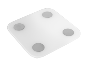 Floor scales isolated on white background.. Body fat scales.