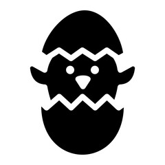 chick glyph icon