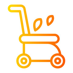 lawn mower gradient icon