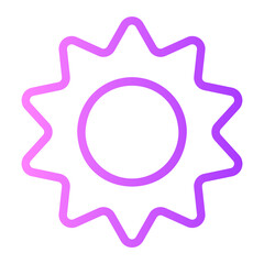 sun gradient icon