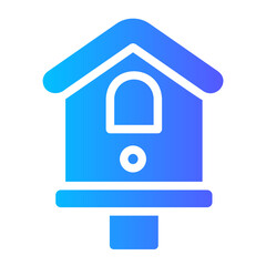 birdhouse gradient icon