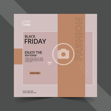 Black friday sale banner template