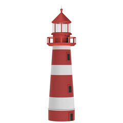 3d rendering illustration of a lighthouse
