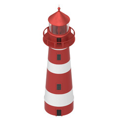 3d rendering illustration of a lighthouse
