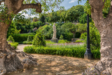  Barcelona am Montjuic park , Spanien