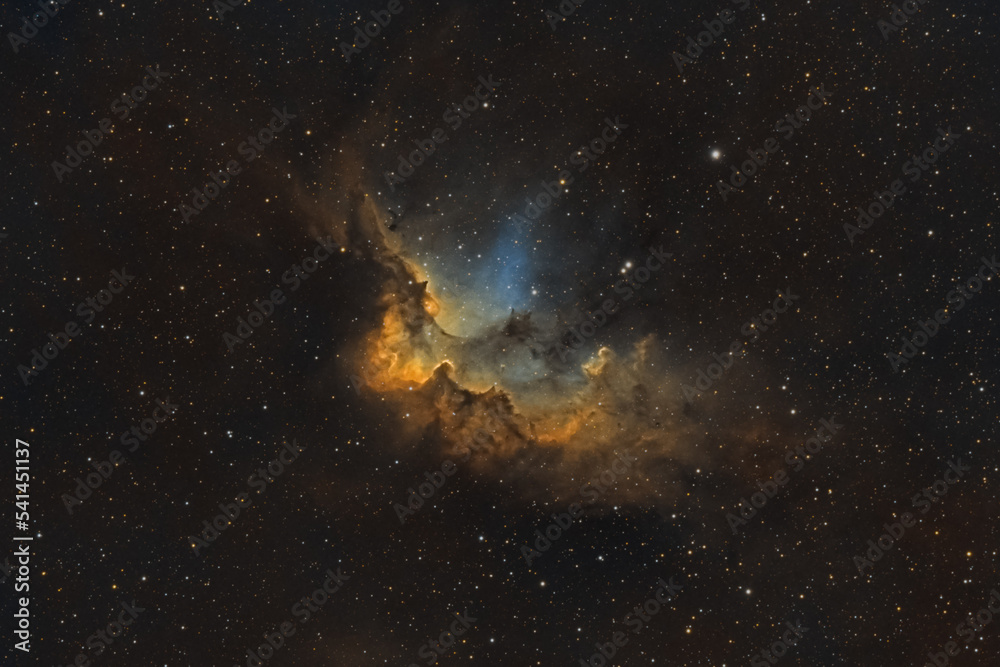Wall mural wizard nebula deep sky astrophotography object