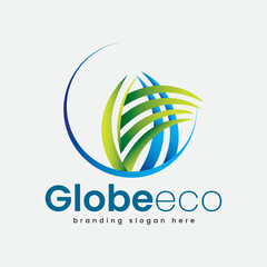 Eco Globe And Global Organic Garden G Logo