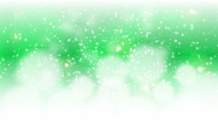 sparkling or twinkle snowly light green shiny bubbles abstract background.