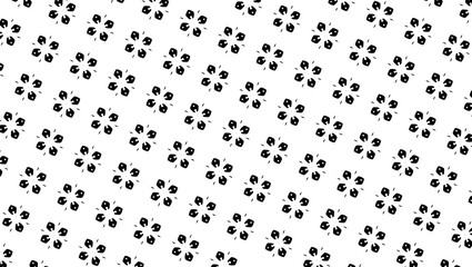 Ornament with elements of black and white colors.