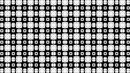 Ornament with elements of black and white colors.