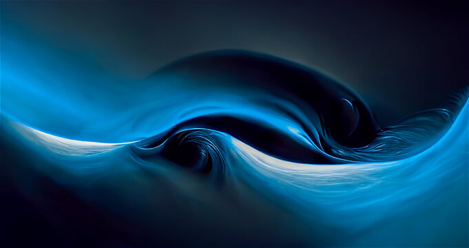 Abstract Blue Flow Background