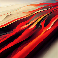 Red black flowing background
