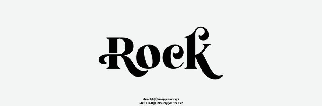 rock font
