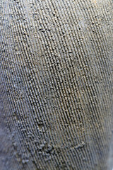 Inspired fromTanegashima ware, traditional Japanese pottery, rustic Jomon-style striped porcelain surface.