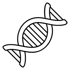 Human DNA Concept, Gene vector outline icon Design, Organ System Symbol, Human Anatomy Sign, Human Body Part Stock illustration