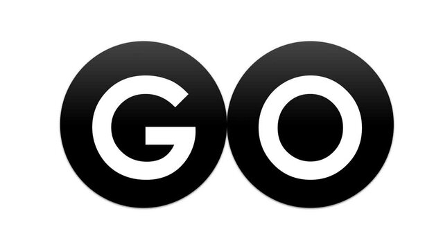 Countdown timer from 3 to 0 seconds then "go" on white and green background