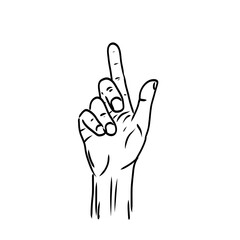 abstract gesture hand illustration design