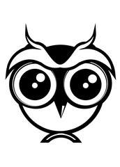 white owl, cartoon, funny, character