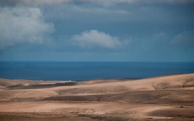 Fototapeta na wymiar Magical sea and sky un Fuerteventura 
