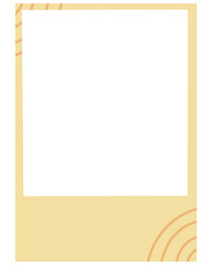 Polaroid Photo Frame with Curved Line