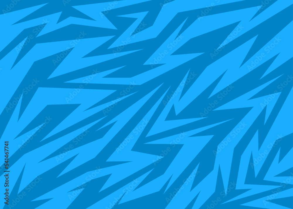 Poster abstract background with blue various geometric sharp and arrow pattern. seamless sharp and arrow pa