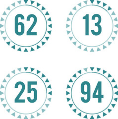 Progress percentage circle. Dashboard infographic round element