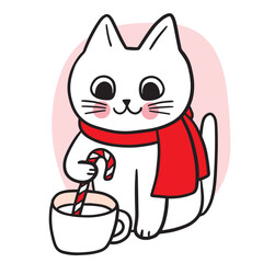 Cartoon cute Christmas character, Holiday vector.