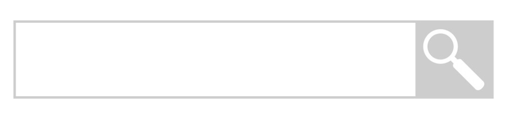 Leeres Suchfeld für Homepage in grau