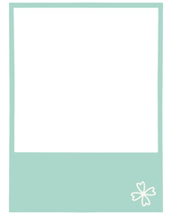 Obraz premium Four Leaf Clover Pastel Polaroid Photo Frame