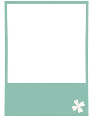 Four Leaf Clover Pastel Polaroid Photo Frame