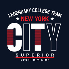 Nyc sport division stylish t shirt and apparel abstract design © zoetart