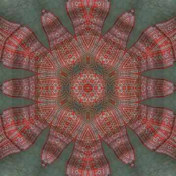 Fantasy floral pattern design for Christmas, thanksgiving, Halloween, new year greeting card, calendar background decoration. Suitable design for wrapping paper, fabric, wall mat and carpet printing