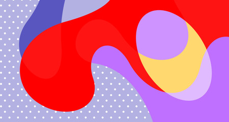 Vector colorful abstract liquid and fluid background for social media banner