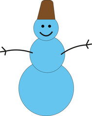 Illustrations on the theme of the New Year, New Year and Christmas, simple pictures for the New Year on a white background, Christmas tree, gift, gloves, Snowflake, snowman