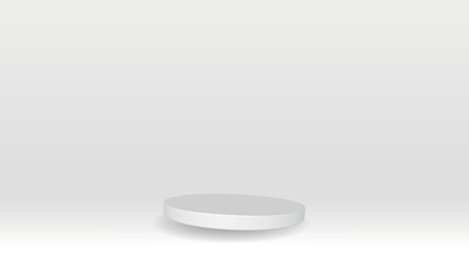 White Table on white background