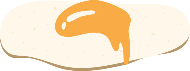 Isolated Sunny Side Up Hand Drawn