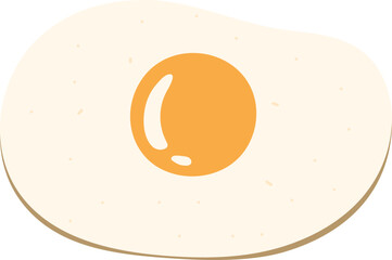 Isolated Sunny Side Up Hand Drawn