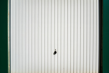 Background from white garage door
