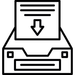 Fototapeta premium Project Inbox Icon