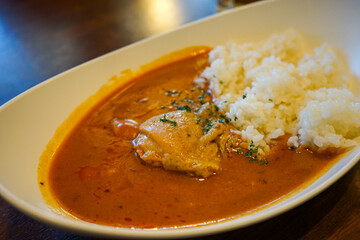 chicken curry with rice