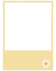 Daisy Flower Polaroid Photo Frame